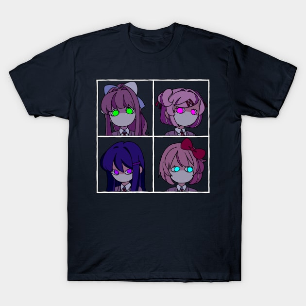 DDLC Eyes by bluethebone T-Shirt by bluethebone